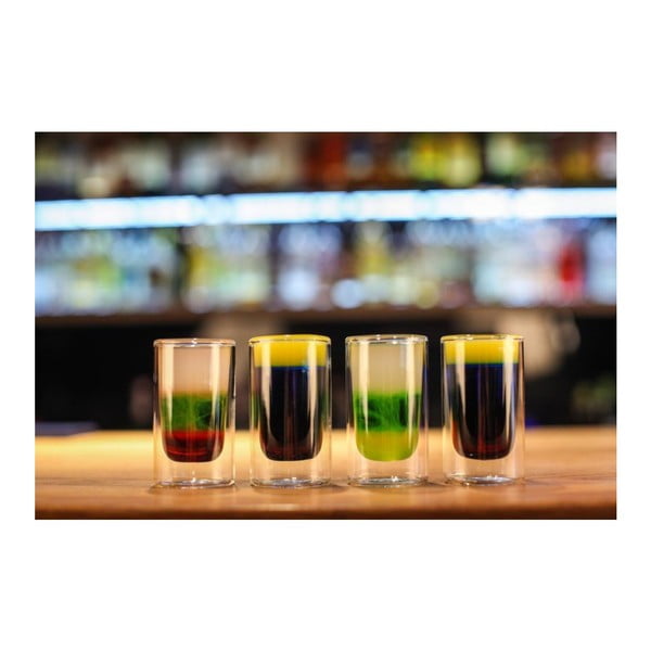 Set 2 pahare cu pereți dubli Vialli Design Amo Shot, 50 ml-image-4
