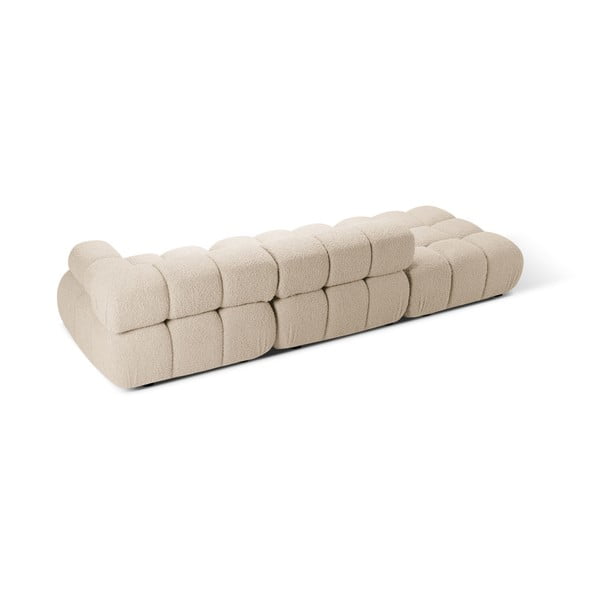 Canapea modulară bej cu tapițerie din țesătură bouclé 288 cm Bellis – Micadoni -image-4