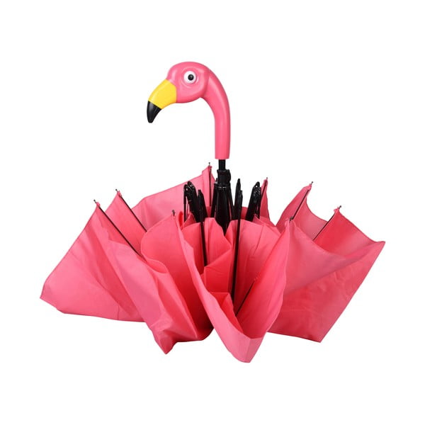 Umbrelă pliabilă Esschert Design Flamingo, ⌀ 96,5 cm