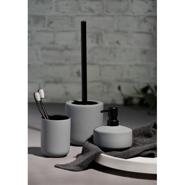 Suport din ceramică pentru periuțe de dinți Wenko Avellino, gri-image-1
