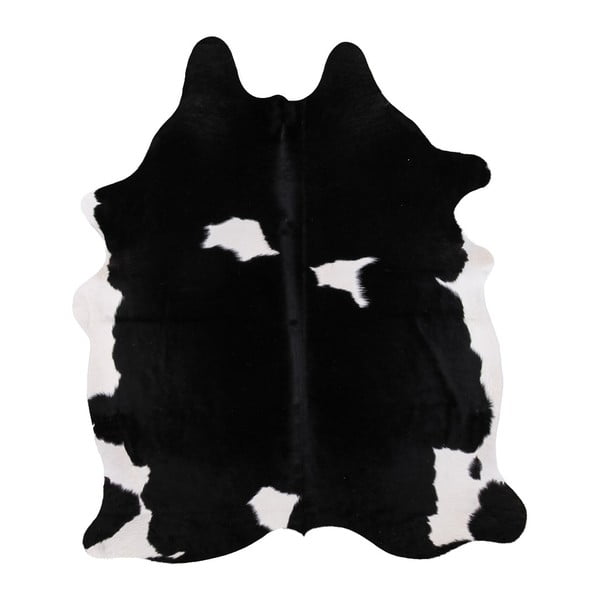 Piele bovină rctic Fur Nero Creamy, 195 x 165 cm, alb-negru