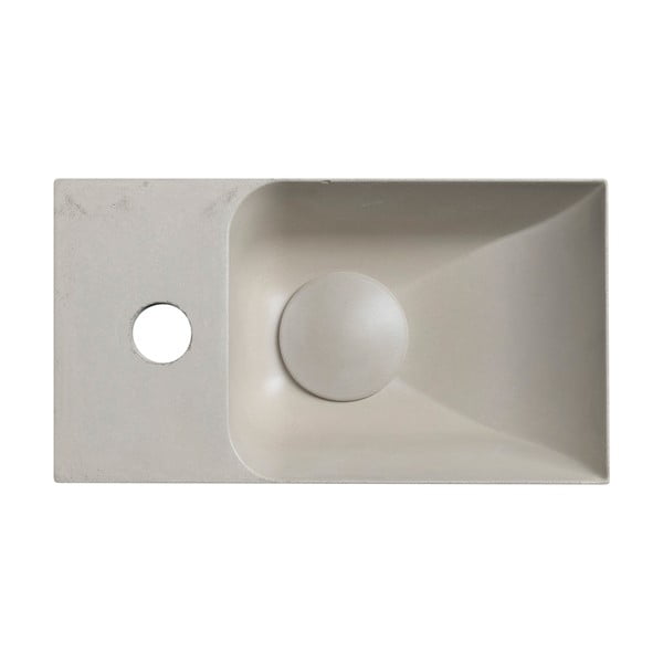Chiuvetă mică pentru WC gri deschis din beton 31x17 cm Piccolino – Sapho-image-3