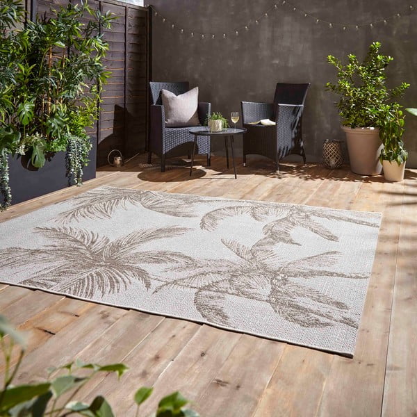 Covor de exterior bej 160x220 cm Miami – Think Rugs-image-2