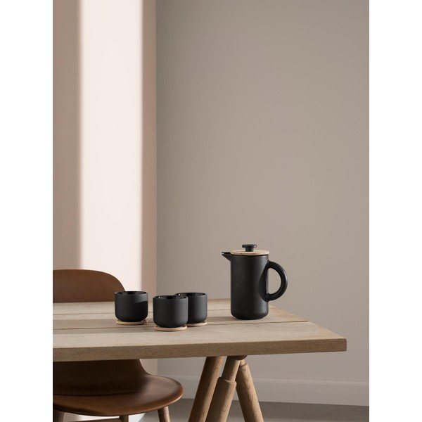 Ceașcă neagră pentru cappuccino din gresie ceramică 200 ml Theo – Stelton-image-3