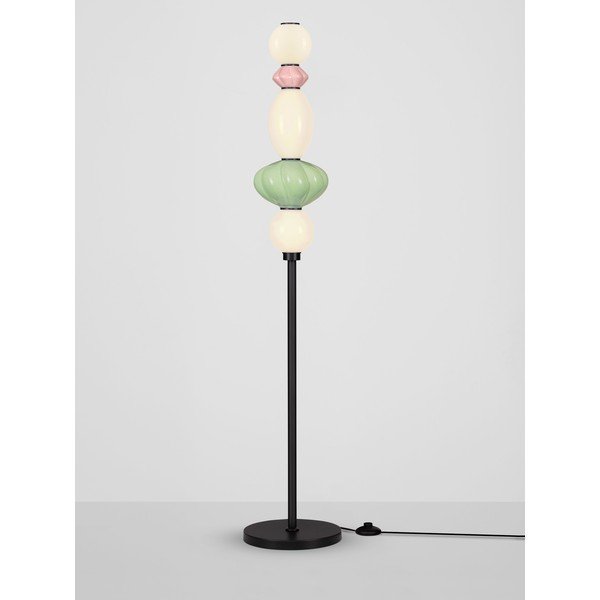Lampadar LED cu intensitate reglabilă din ceramică cu abajur din ceramică/cu abajur din sticlă (înălțime 136,5 cm) Oneta – Nova Luce-image-4