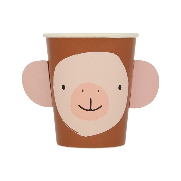 Pahare de unică folosință 8 buc. din hârtie Animal Parade – Meri Meri-image-3
