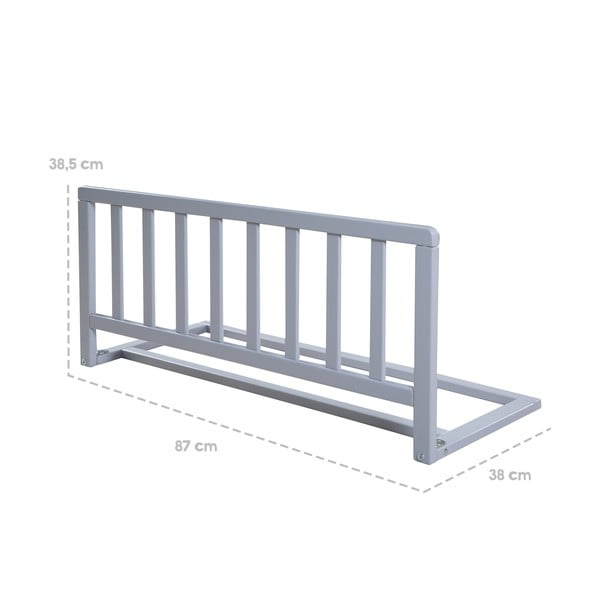 Barieră pentru pat gri – Roba-image-2