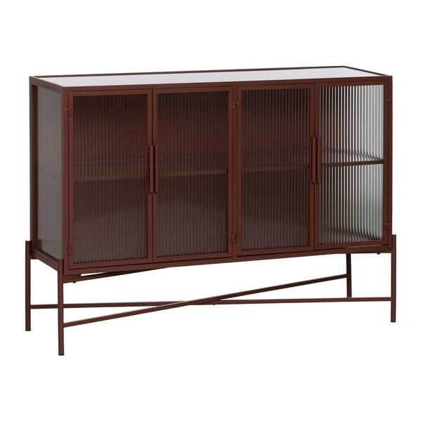Vitrină cărămizie din metal 120x85 cm Harris – Ixia