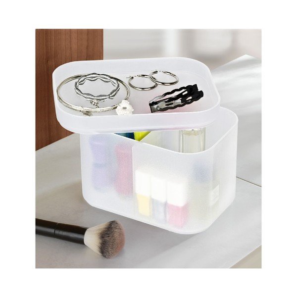 Organizator pentru cosmetice Ice Cube M, alb-image-1