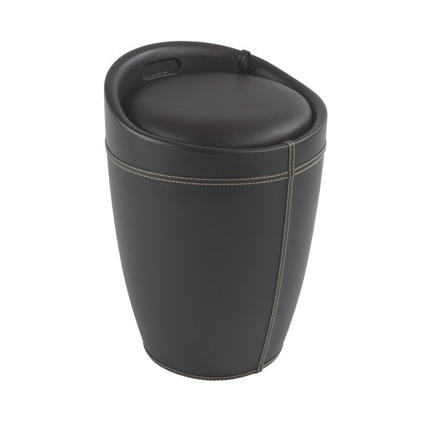 Coș de rufe taburet Candy Look, maro, 20 l-image-1