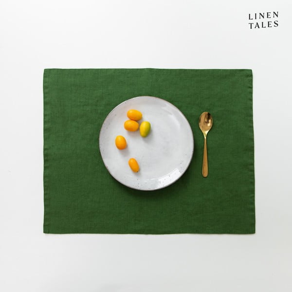 Suport pentru farfurii din in 35x45 cm True Green – Linen Tales