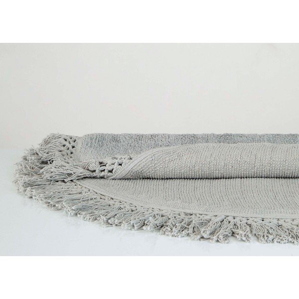 Covoraș din bumbac pentru baie Irya Home Collection Lora, ø 90 cm, maro-image-1
