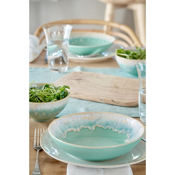 Farfurie turcoaz din gresie ø 27 cm Taormina – Casafina-image-1