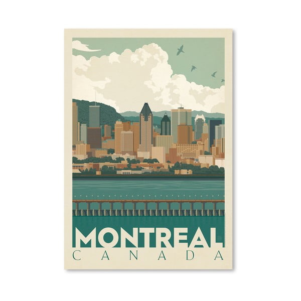 Poster Americanflat Montreal Skyline, 42 x 30 cm