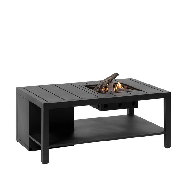 Măsuță de grădină cu vatră /șemineu COSI Cosiflow, 120 x 80 cm, negru-image-2