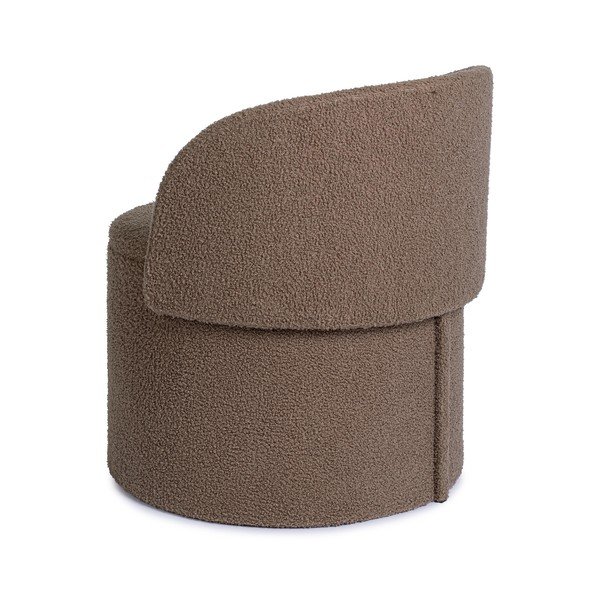 Puf taupe cu tapițerie din țesătură bouclé Anthea – Yes Everyday-image-2