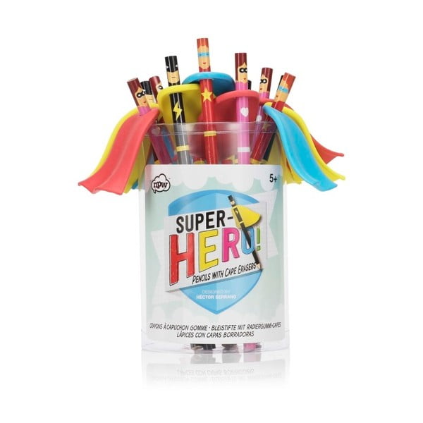 Set 12 creioane NPW Superhero Pencils