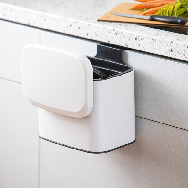 Recipient pentru deșeuri compostabile alb 4 l Essentials – Ladelle-image-2