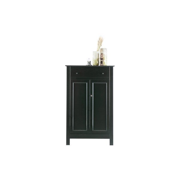 Dulap din lemn de pin WOOOD Eva, negru-image-4