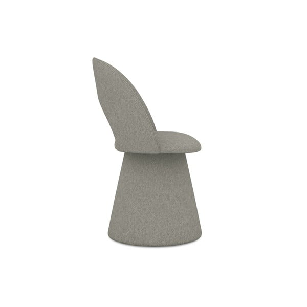 Scaun de sufragerie gri tapițat Kalo – Makamii-image-2