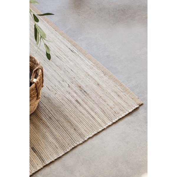 Covor în culoare naturală deschisă reversibil/țesut manual din amestec de iută 80x150 cm Dhaka – Hanse Home-image-3