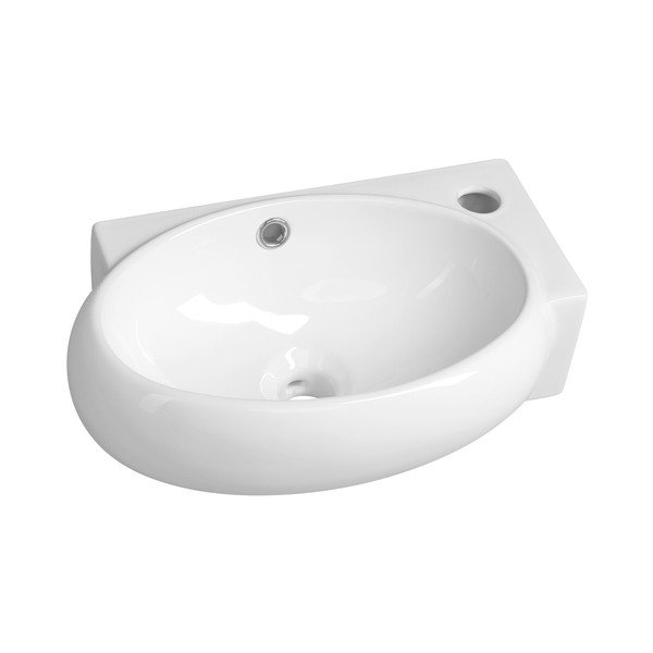Chiuvetă mică pentru WC albă din ceramică 43x28,5 cm Ribera – Sapho