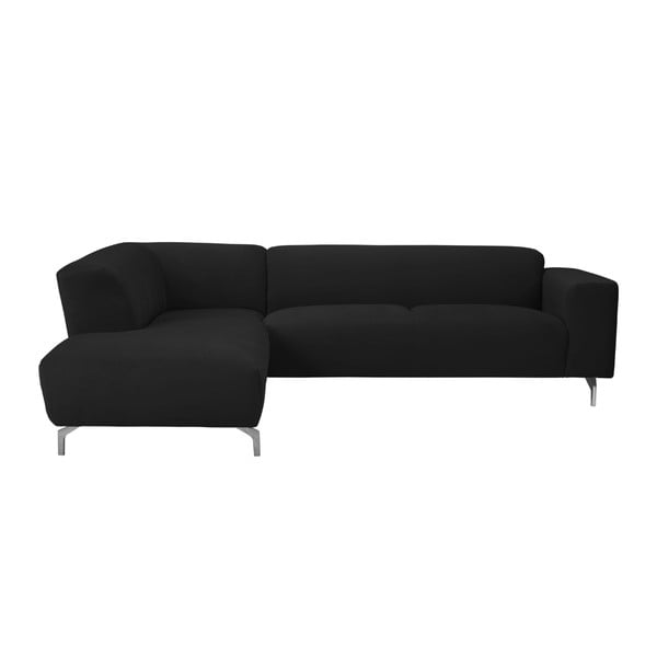 Canapea colţar Windsor & Co Sofas Orion, partea stângă, negru