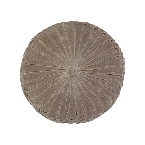 Pernă din catifea WOOOD Myro, ⌀ 40 cm, maro