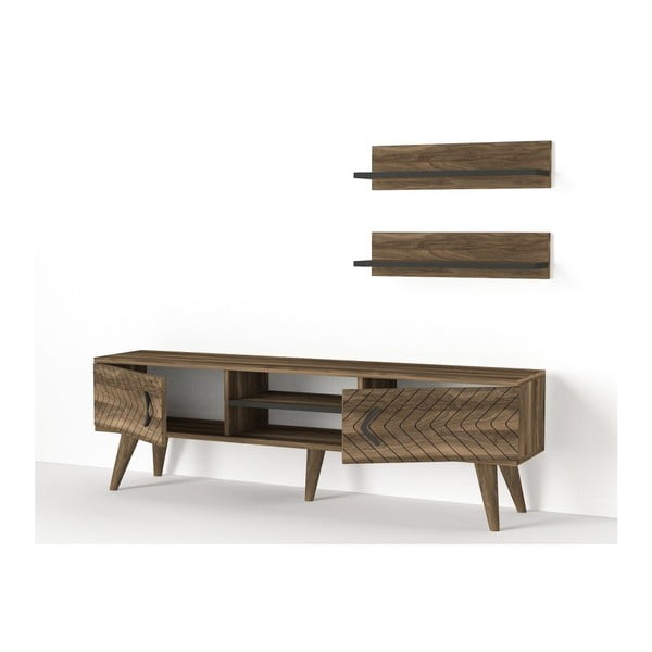 Set comodă TV și 2 rafturi de perete Tera Home Legato-image-2