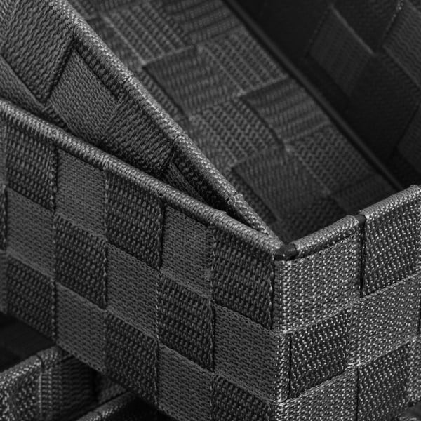 Coșuri din material textil pentru baie gri în set de 7 buc. - Casa Selección-image-1