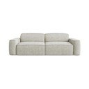 Canapea crem cu tapițerie din chenille 244 cm Omao – Makamii