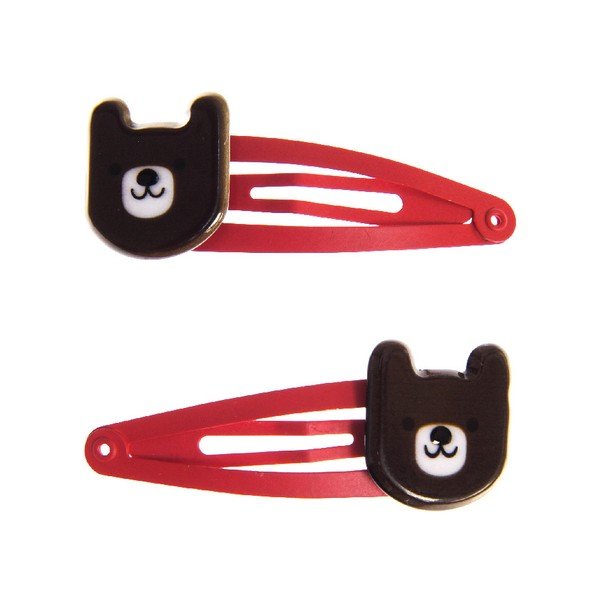 Set 2 clame pentru păr Rex London Bruno The Bear-image-1