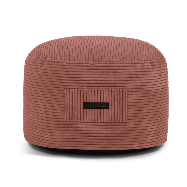 Taburet cărămiziu cu tapițerie din catifea reiată Om 60 – SLOWDOWN