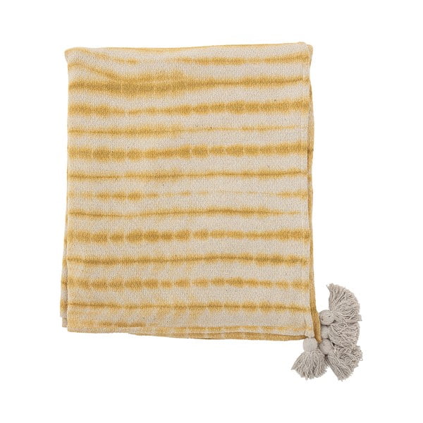 Cuvertură galbenă pentru pat dublu 220x260 cm Decia – Bloomingville-image-3