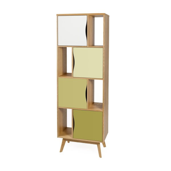 Bibliotecă Woodman Avon Narrow Olive, verde-image-2
