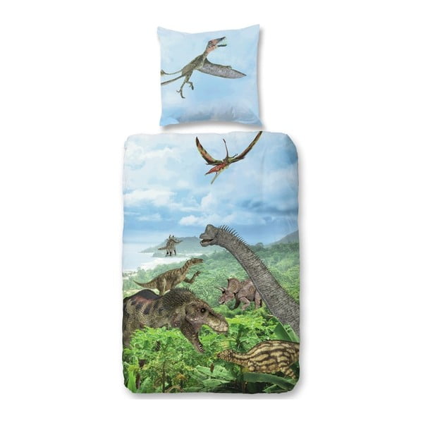 Lenjerie de pat din bumbac pentru copii Muller Textiels Nature, 135 x 200 cm