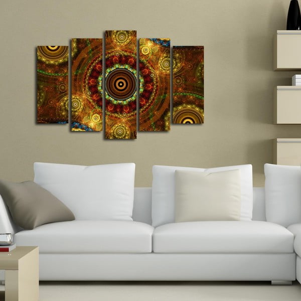 Tablou din mai multe piese Boho, 105 x 70 cm-image-1