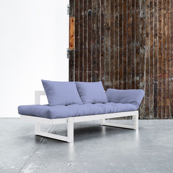 Canapea extensibilă Karup Edge White/Blue Breeze-image-1