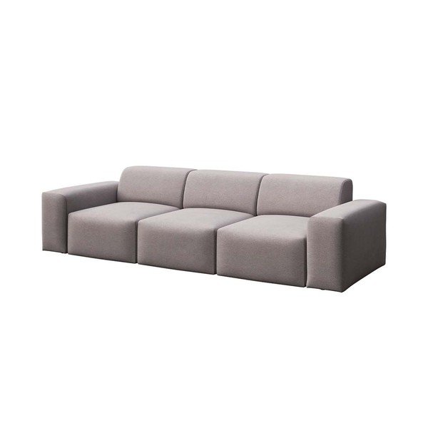 Canapea gri cu tapițerie din catifea 285 cm Villet – Rodier-image-2