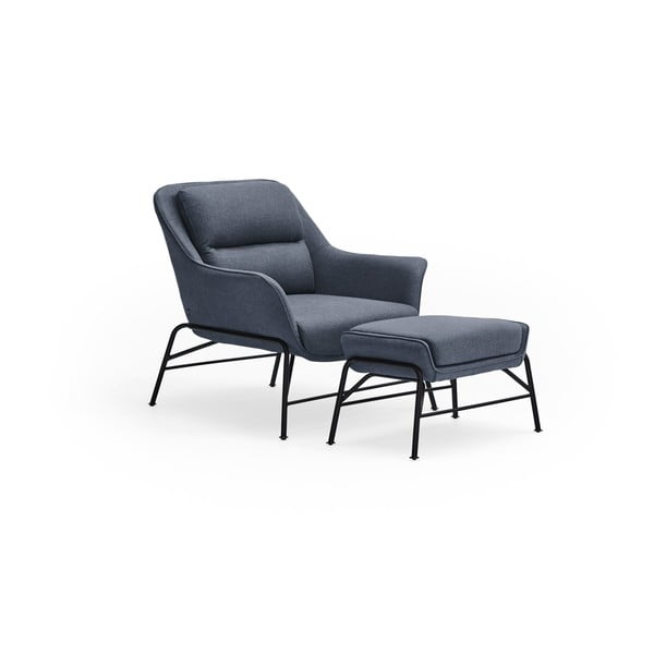 Taburet Teulat Sadira, albastru închis-image-3