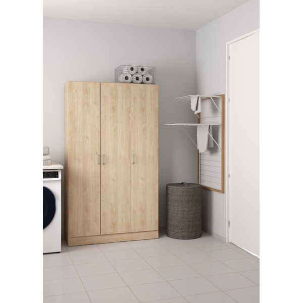 Șifonier în culoare naturală cu aspect de lemn de stejar 104x181x36 cm Focus – Tvilum-image-1