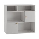 Bibliotecă de copii gri deschis 100x120 cm Cube - Pinio