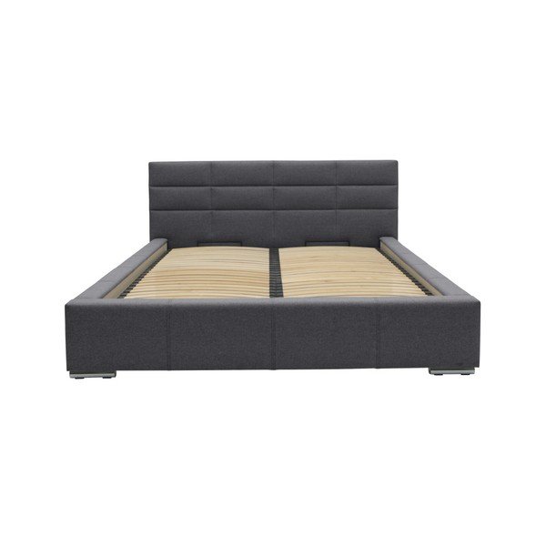 Pat dublu Mazzini Beds Reve, 140 x 200 cm, gri-image-4