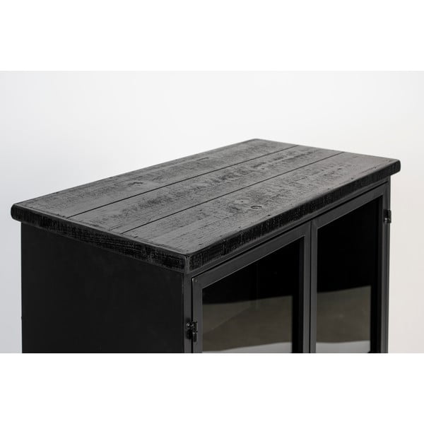 Vitrină neagră din metal Ferre – White Label-image-1