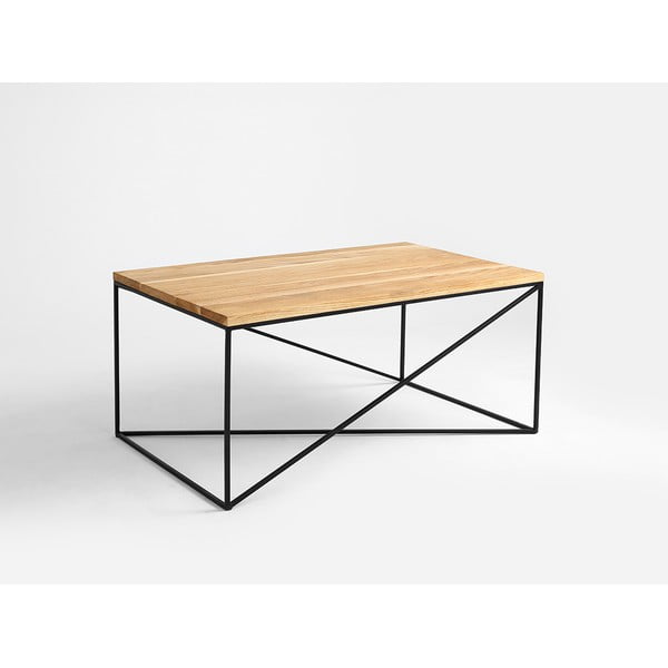 Masă de cafea în decor de lemn de stejar CustomForm Memo, 100 x 60 cm-image-2