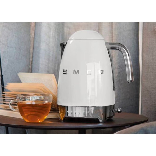 Ceainic electric alb din oțel inoxidabil 1,7 l Retro Style – SMEG-image-1