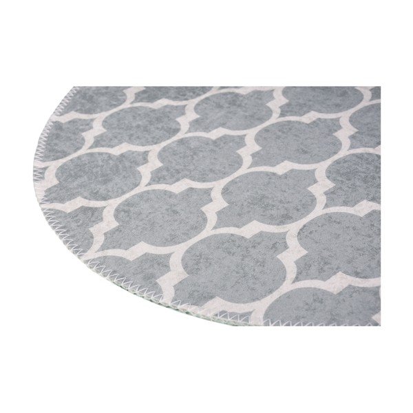 Covor gri deschis lavabil rotund ø 100 cm – Vitaus-image-2