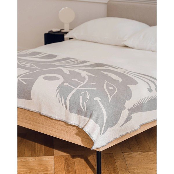 Pătură gri deschis 165x200 cm Lino – noo.ma-image-3