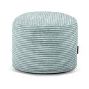 Fotoliu bean bag verde mentă cu tapițerie din catifea reiată Mini – SLOWDOWN