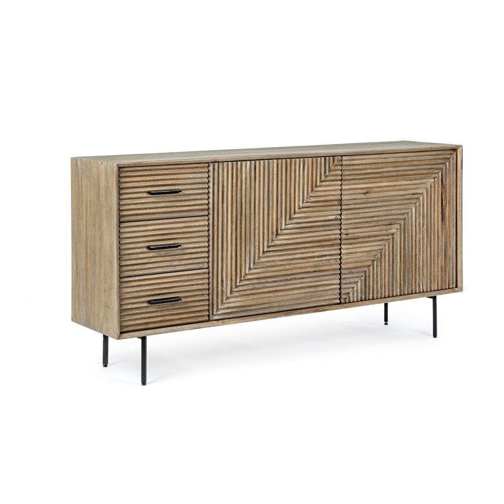 Comoda in culoare naturala din lemn de mango 160x83x40 cm Darsey – Bizzotto